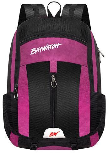 Baywatch Printed  Polyester Travel Bags, Color : Black Pink