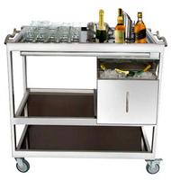 Rectangular Polished Stainless Steel Bar Trolley, Style : Antique, Modern