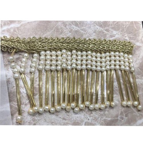 Polyester Beaded Saree Lace