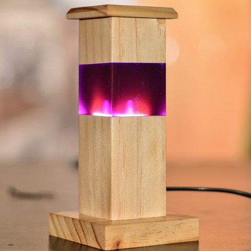 Wooden Resin Lamp