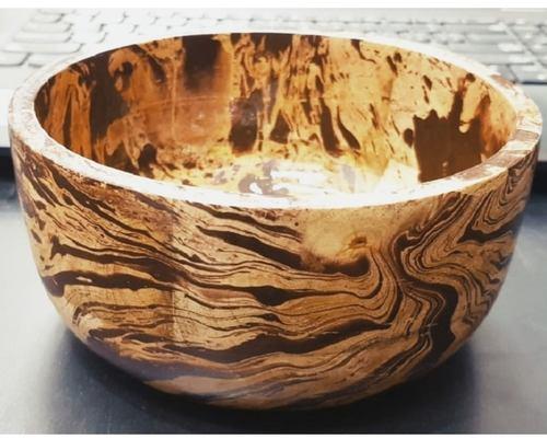 Wooden Textured Bowl 7in, Size : 7Inch