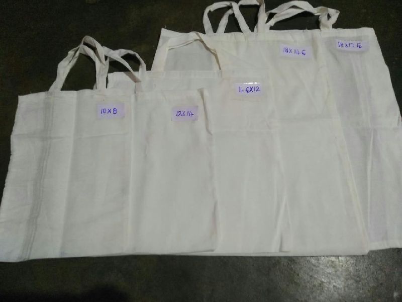 Plain cotton bags, Size : Multisizes