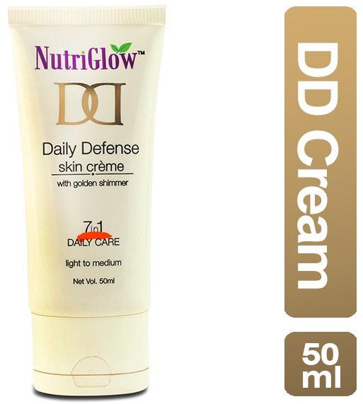 NutriGlow Daily Defense Skin Cream with Gold Shimmer