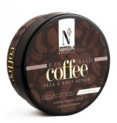 NutriGlow Naturals Raw Irish Coffee Face & Body Scrub