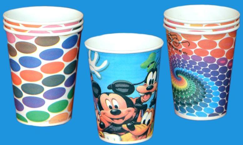 Printed Paper Cups, for Cold Drinks, Style : Single Wall