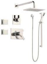 Rectangular Brass Shower Kit, Color : Golden, Metalic Silver, Silver, White