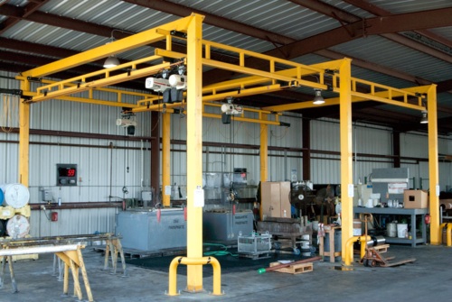 Monarch Semi Automatic Mild Steel Underslung Crane, for Industrial, Load Capacity : 30-35tons