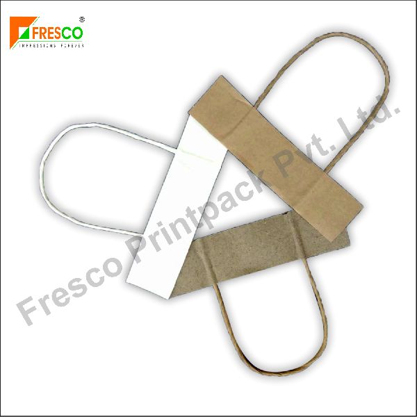 Fresco Kraft Paper Small Twisted Handle, Feature : Easy To Carry, High Strength