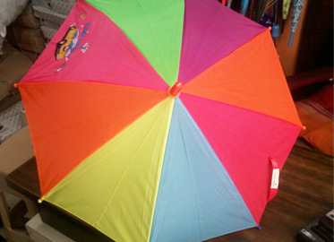 Printed Polyester Toy Umbrella, Shape : Round