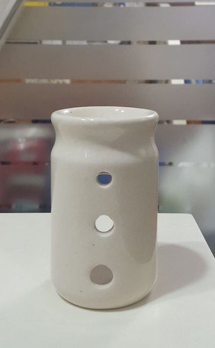 Glazed Ceramic Oil Diffuser, Color : White