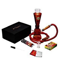 Glass Honeycomb Hookah, Color : Amber