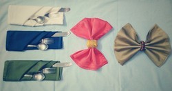 Plain Cotton Satin Napkins, Color : Multicolor