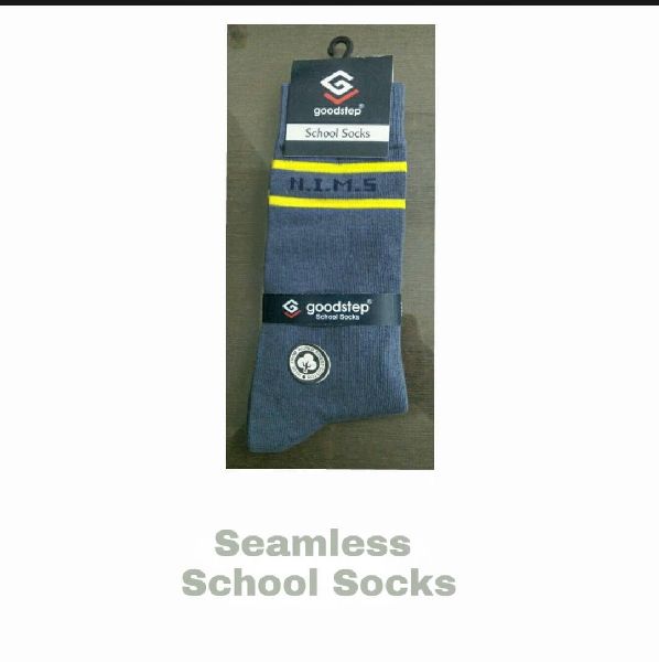 Printed Cotton School Socks, Size : Multisizes
