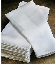 Plain Cotton Napkin, Color : White