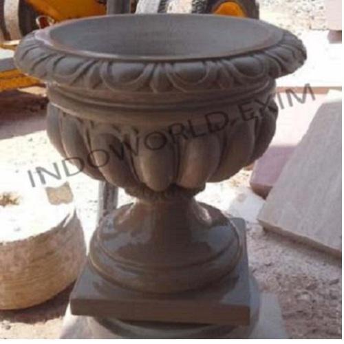 Non Polished Sandstone Flower Planters, Feature : Eco Friendly, Long Life