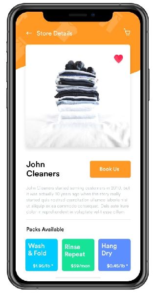 On Demand Laundry and Dry Cleaning Service App Development