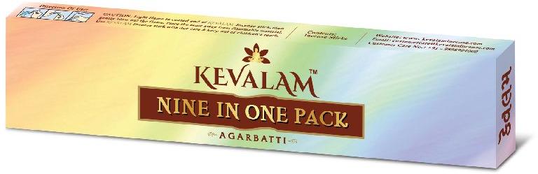 Kevalam Nine in One Agarbatti, for Worship, Packaging Type : Plastic Packet