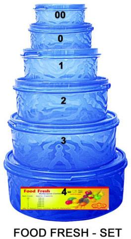 Plastic food box, Color : Blue