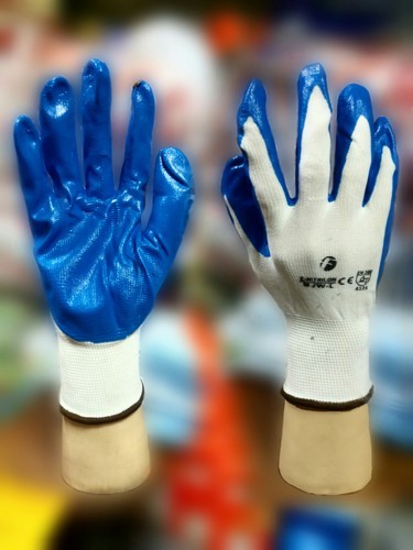 Polyester PU Coated Nylon Gloves, for Electrical, Material Handling, Color : Black, Brown, Grey, White
