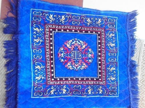 Rectangular Pooja Mat, For Religious Use, Pattern : Printed