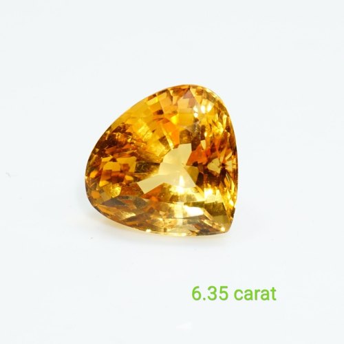 Crystal Citrine Gemstone, Shape : Diamond