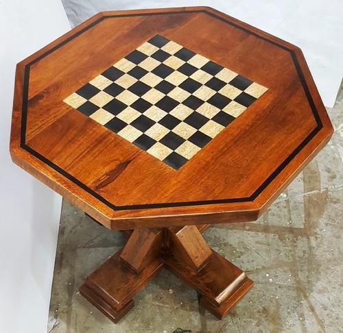 Wooden Chess Table, Color : Brown