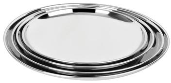 Amit Round SS Dinner Plate, for Home