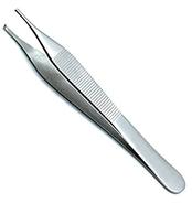 Stainless Steel Titanium Plain Forceps, for Surgical Instrument, Color : Silver
