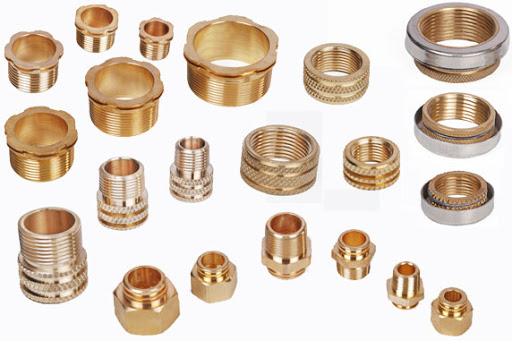 Polished Brass Male Female Insert, For Fittings, Grade : DIN, GB