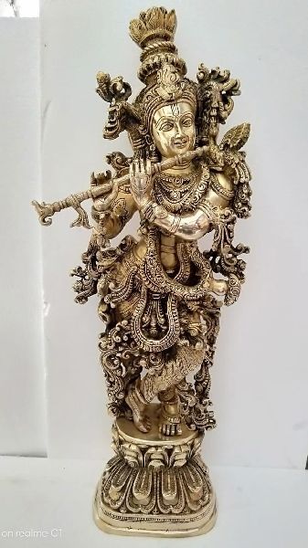brass Krishna