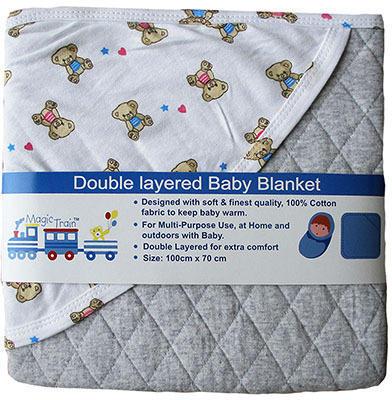 Rectangle Cotton Baby Blanket, Age Group : 0-24 Months