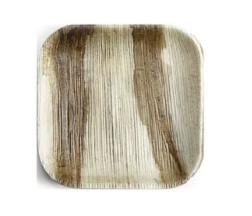 10 Inch Areca Square Shallow Plate