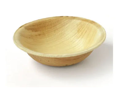 4 Inch Areca Round Bowl, for Serving Drink, Feature : Disposable, Light Weight