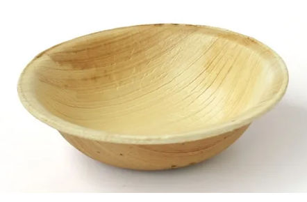 7 Inch Areca Round Bowl, for Serving Food, Feature : Disposable, Light Weight