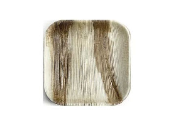 8 Inch Areca Square Shallow Plate, for Serving Food, Feature : Disposable, Eco Friendly