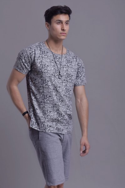 Printed t shirt, Size : L, M, XL