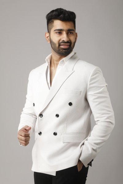 Formal white clearance blazer