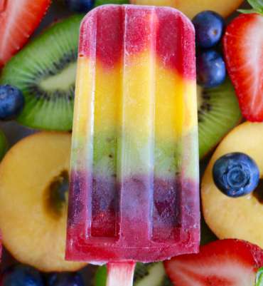 Rainbow Almond Popsicle