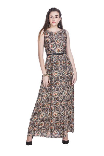 Cotton Viscose Printed Maxi