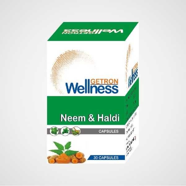 Neem & Haldi Capsules, Packaging Type : Bottle