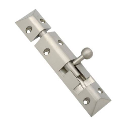 Rectangular Polished Stainless Steel Triangle Tower Bolt, for Fittings, Color : Metallic