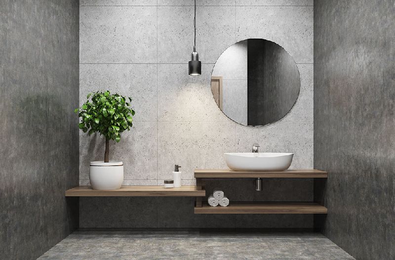 Bathroom Monochromatic Interior Designing
