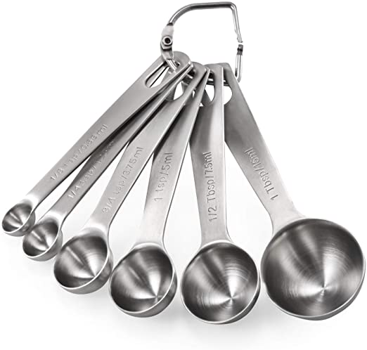 Polished Stainless Steel measuring spoons, Length : 10Inch, 8Inch