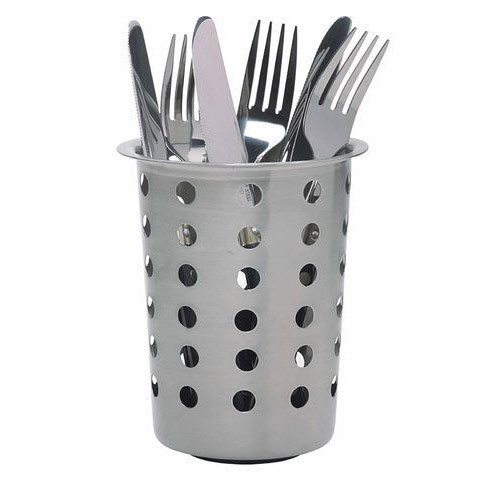 Polish Stainless Steel Cutlery Holder, Packaging Type : Paper Box