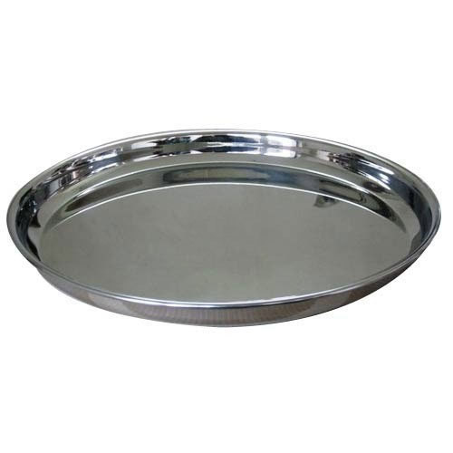 Stainless Steel Rice Plate, Color : Silver