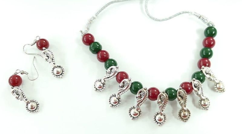 Party Wear Beaded Jewellery Set, Feature : Finely Finished, Scratch Resistant