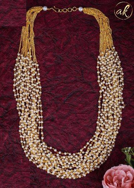 Polished Royal Pearls Necklace, Style : Modern
