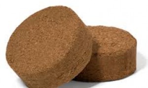 Round Coco Peat Disk, Form : Solid