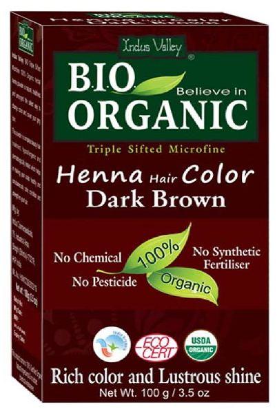 Organic Dark Brown Henna Powder, for Parlour, Personal, Packaging Size : 100gm, 250gm
