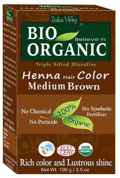 Organic Medium Brown Henna Powder, for Parlour, Personal, Packaging Type : Plastic Packet